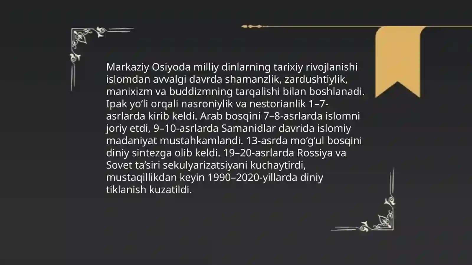Milliy dinlar 4