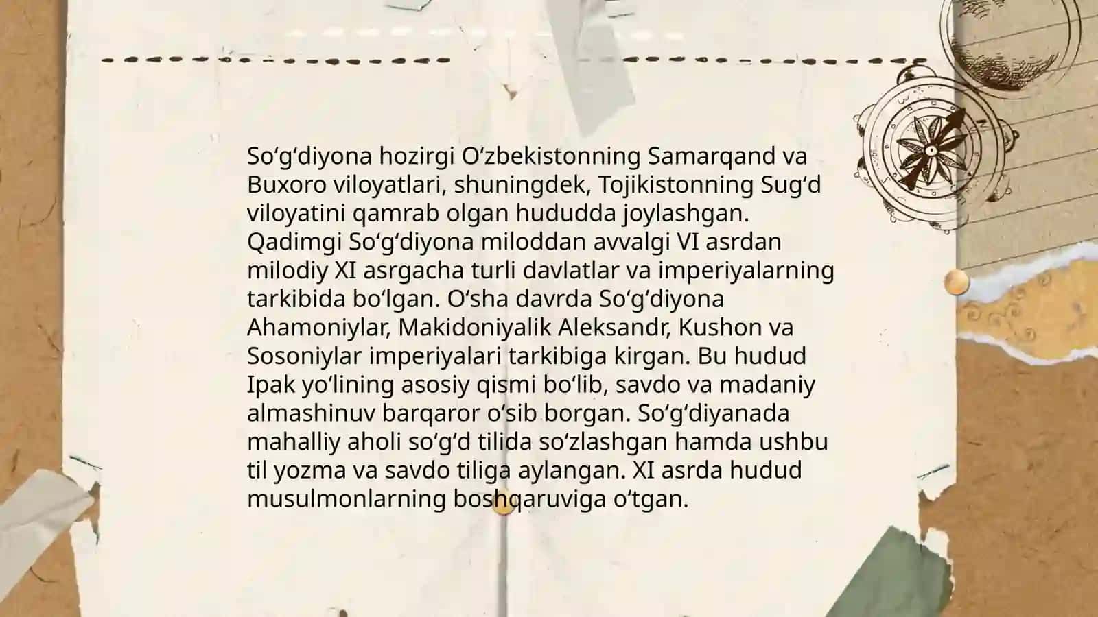Oʻrta Osiyodagi tarixiy xududlar va qadimgi xalqlarning joylashuvi 4