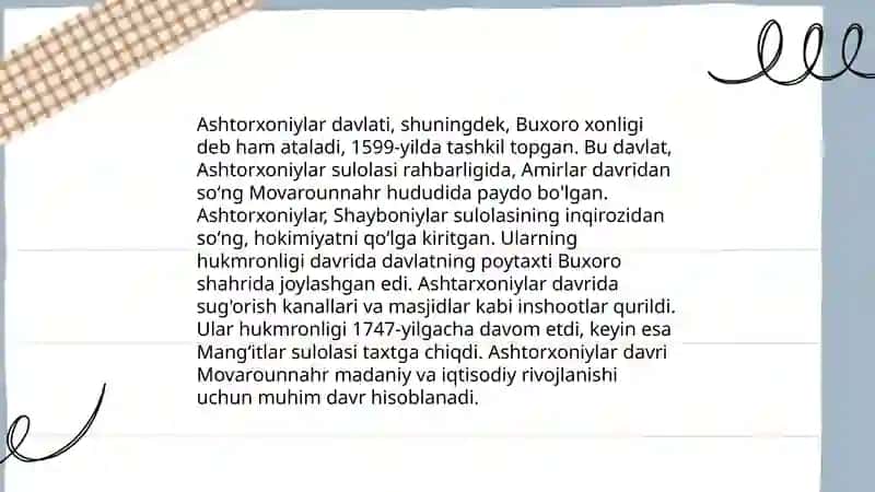Ashtorxoniylar sulolasi 4