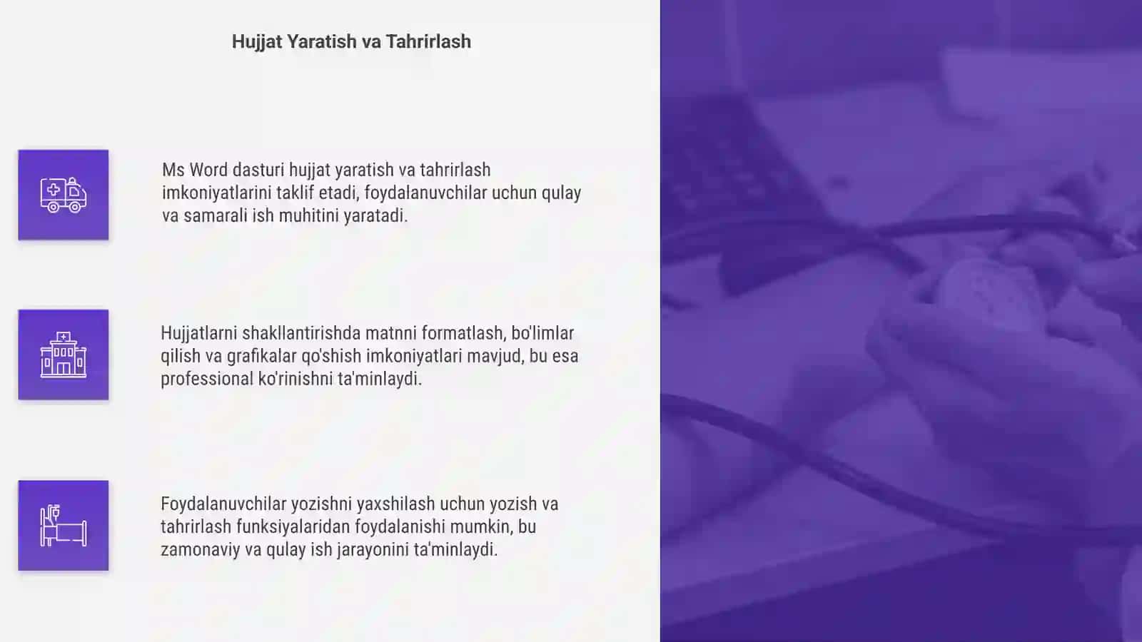 Ms Word dasturi imkonyatlari 4