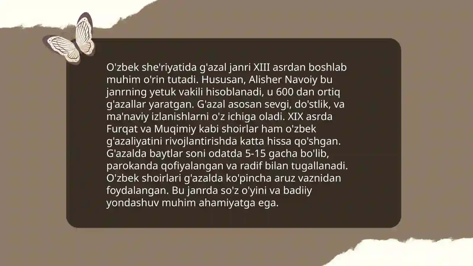 Mustaqillik davrida she'riyatda g'azal tipologiyasi 4