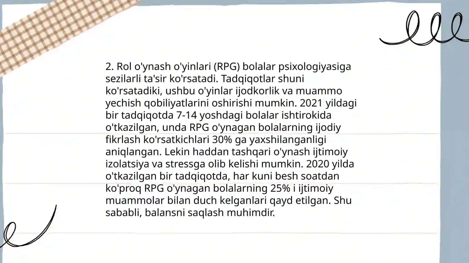 Òyin maktabgacha yoshdagi bolaning yetakchi faoliyati sifatida 4