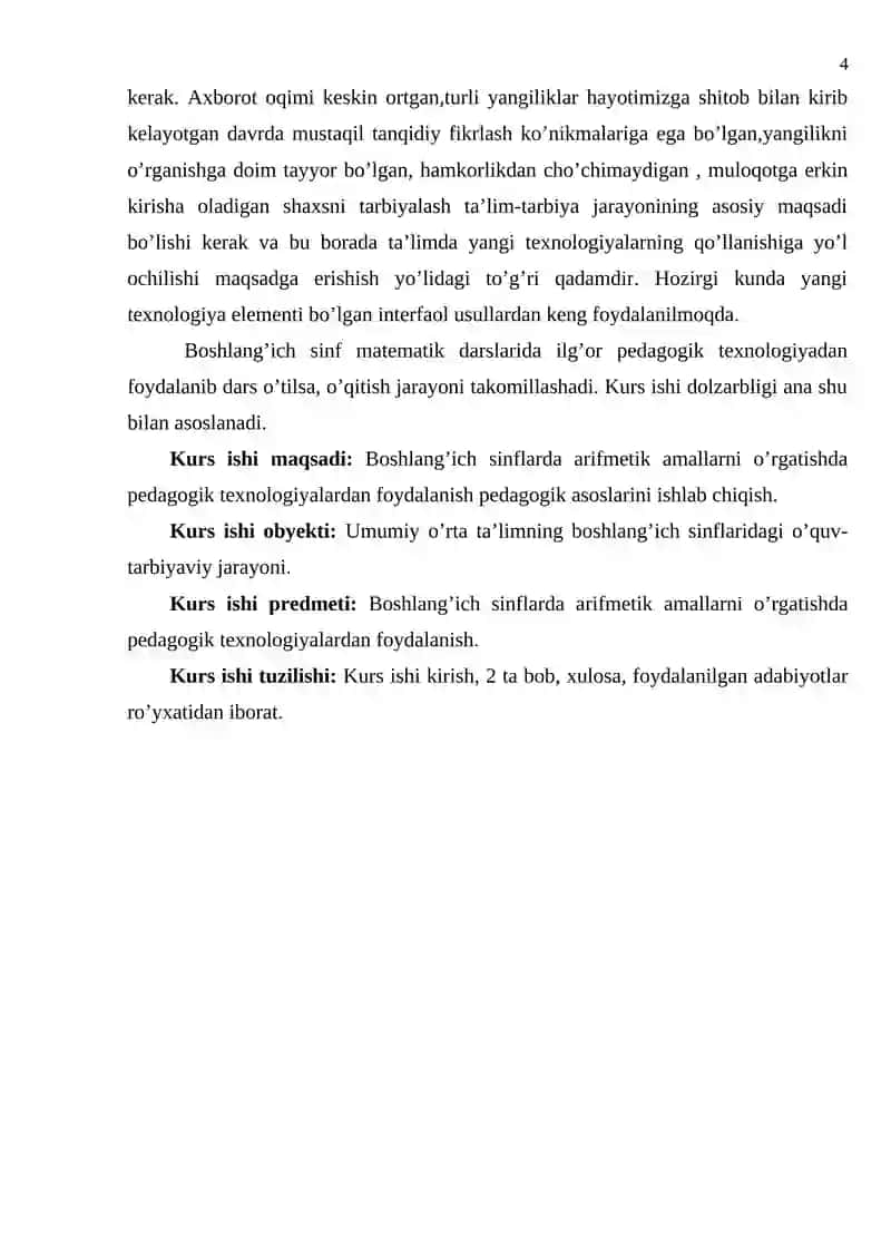 Boshlangich sinf oquvchilarini ismli sonlar ustida arifmetik amallar orgatish metodikasi 4