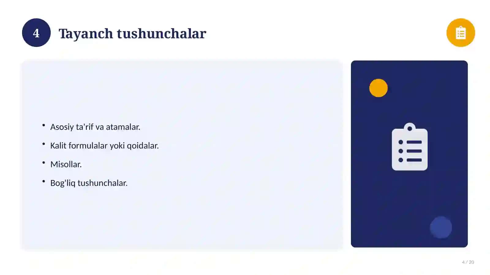 Ona tili fanidan 3-sinf: ochiq dars ishlanmasi 4