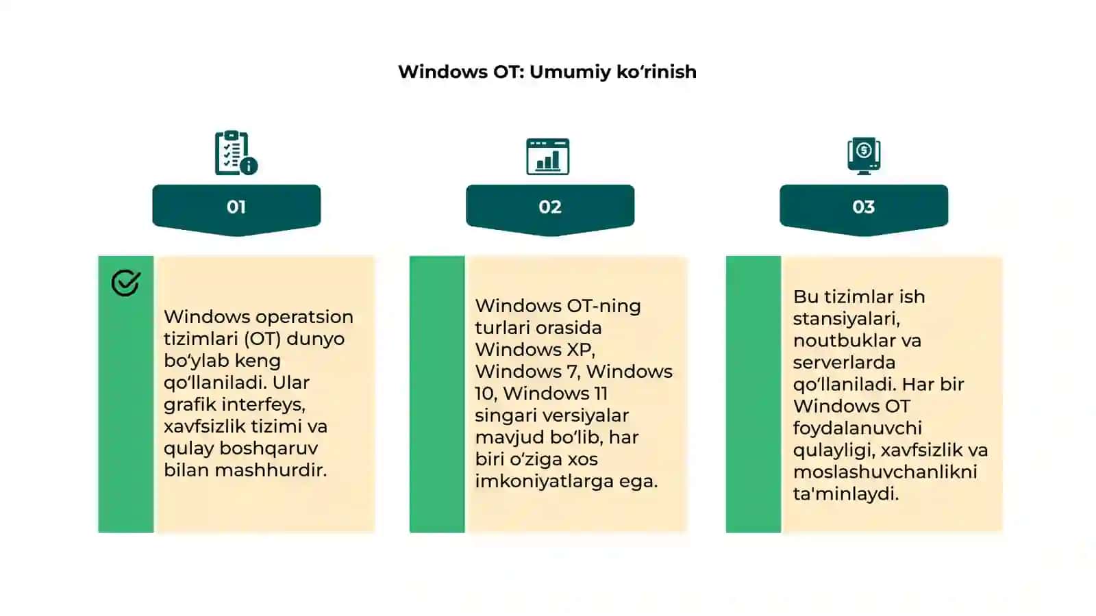 Windows OT turlari 4