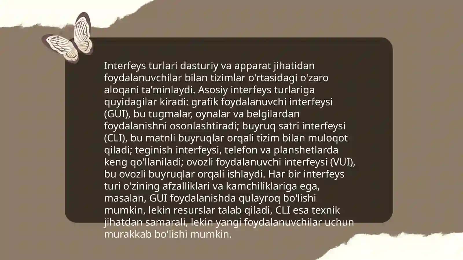 Interfeys asoslari 4