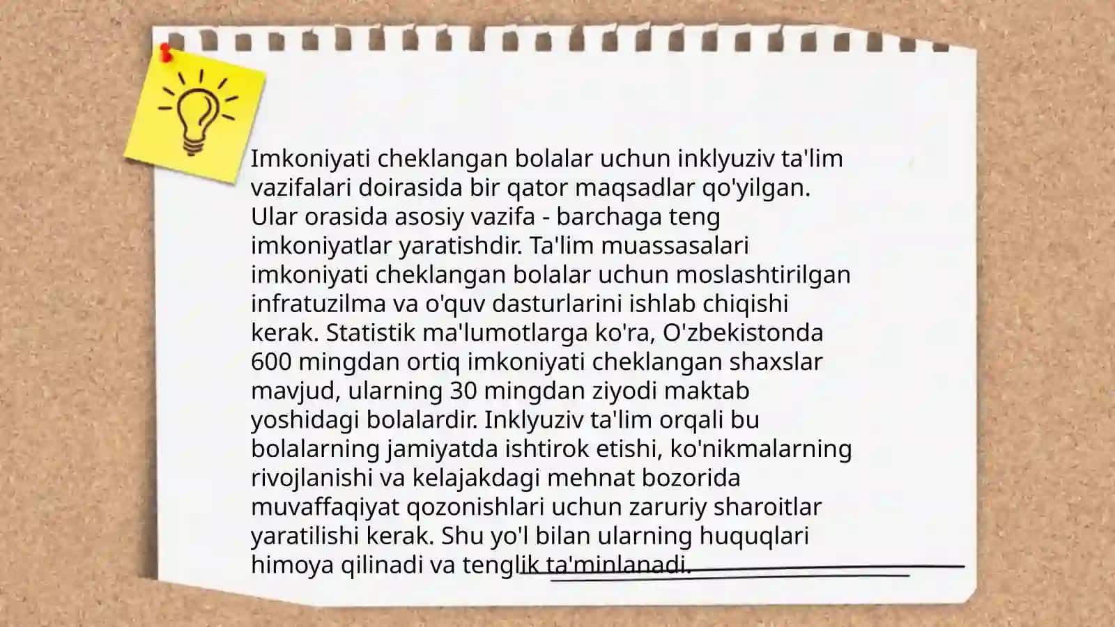 Imkoniyati cheklangan bolalar inklyuziv taʼlim orqali oʻqitish tarbiyalashni tashkil etish 4
