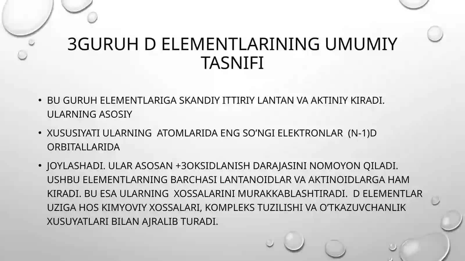 3guruh d elementlari 4