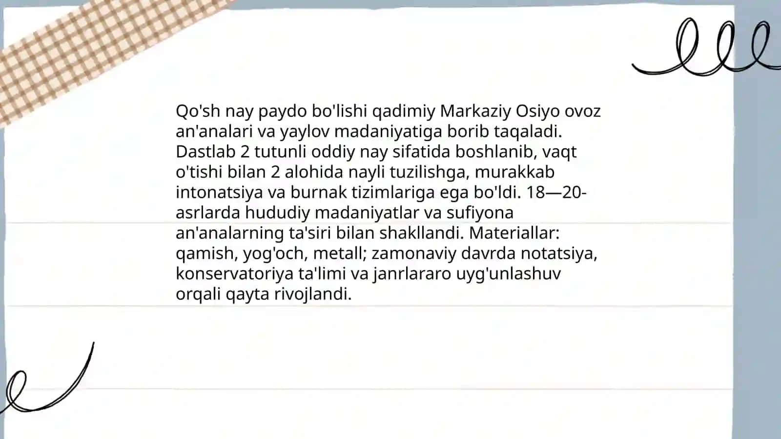 Qo'sh nay 4