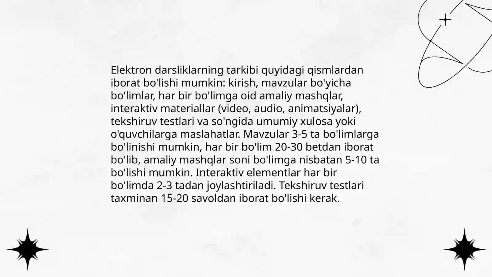 Informatika va axborot texnologiyalari fanidan didaktik elektron materiallar tayyorlashga qo'yiladigan talablar 4