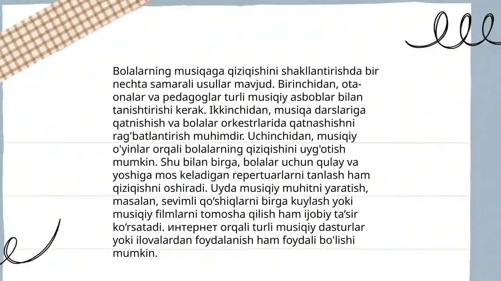 Maktabgacha yoshdagi bolalarning musiqaviy faoliyati mazmuni 4