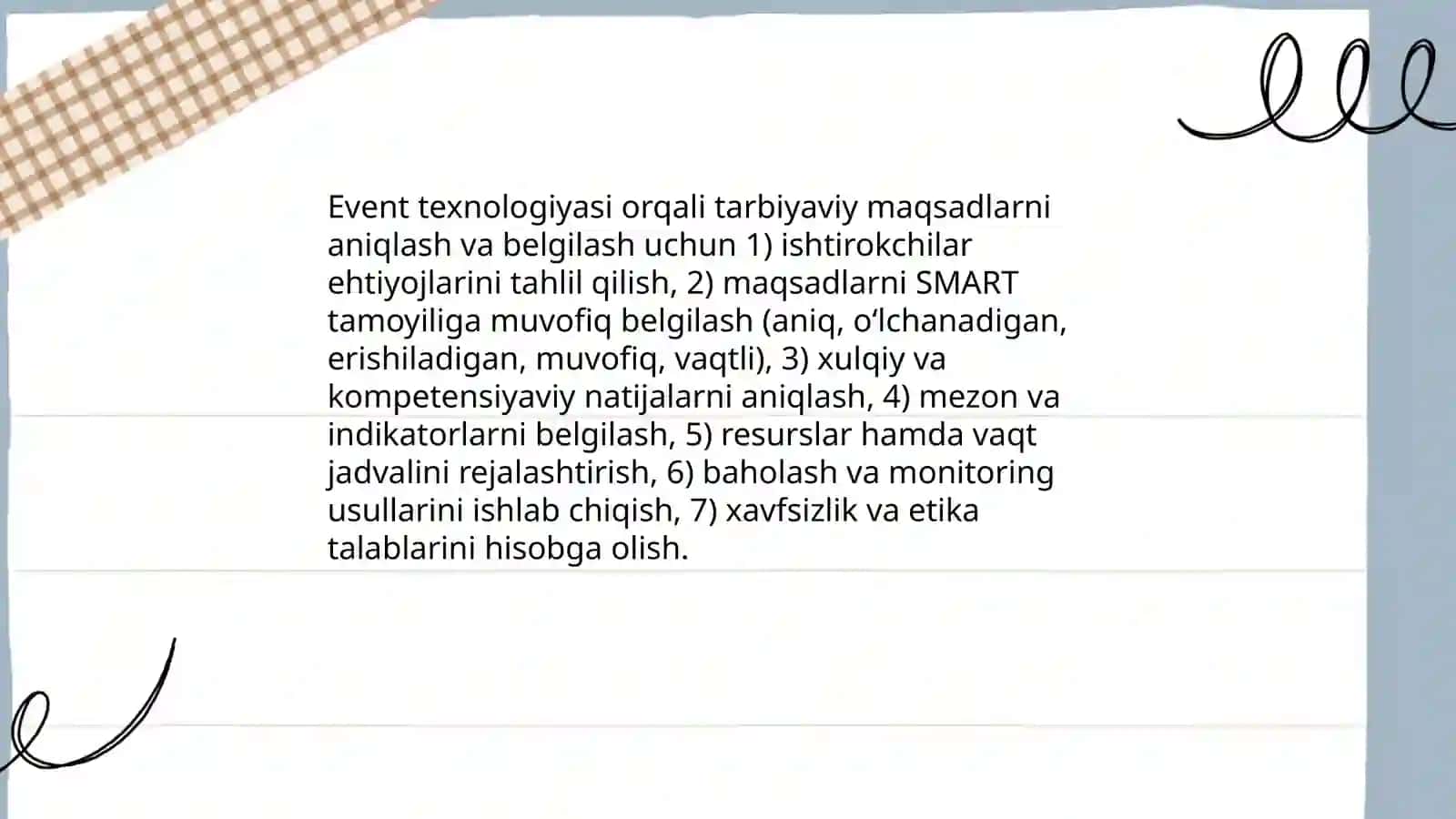 Tarbiya fanini oʻqitishda event texnalogiyasidan foydalanish 4