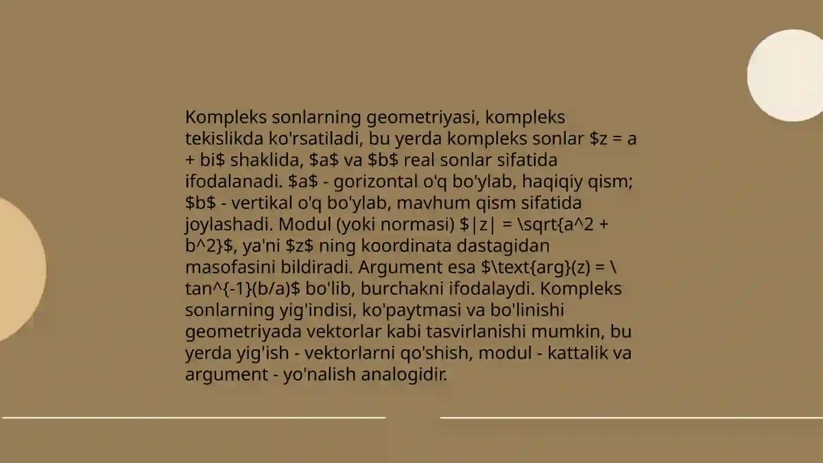 PYTHON da kompleks sonlar bilan ishlash 4