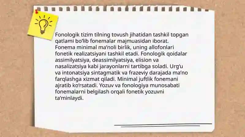 Til birliklari va nutq birliklari 4