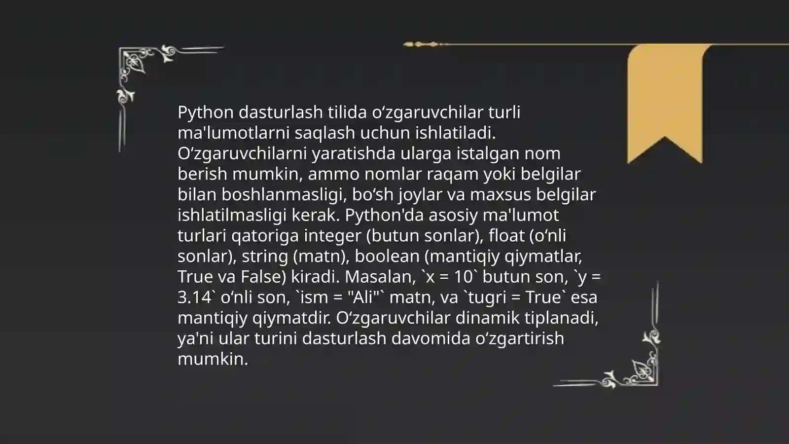 Python Dasturlash Tili 4