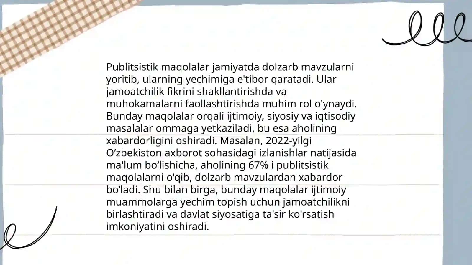 Ommaviy axborot vositalarida publitsistik nutq uslubi 4