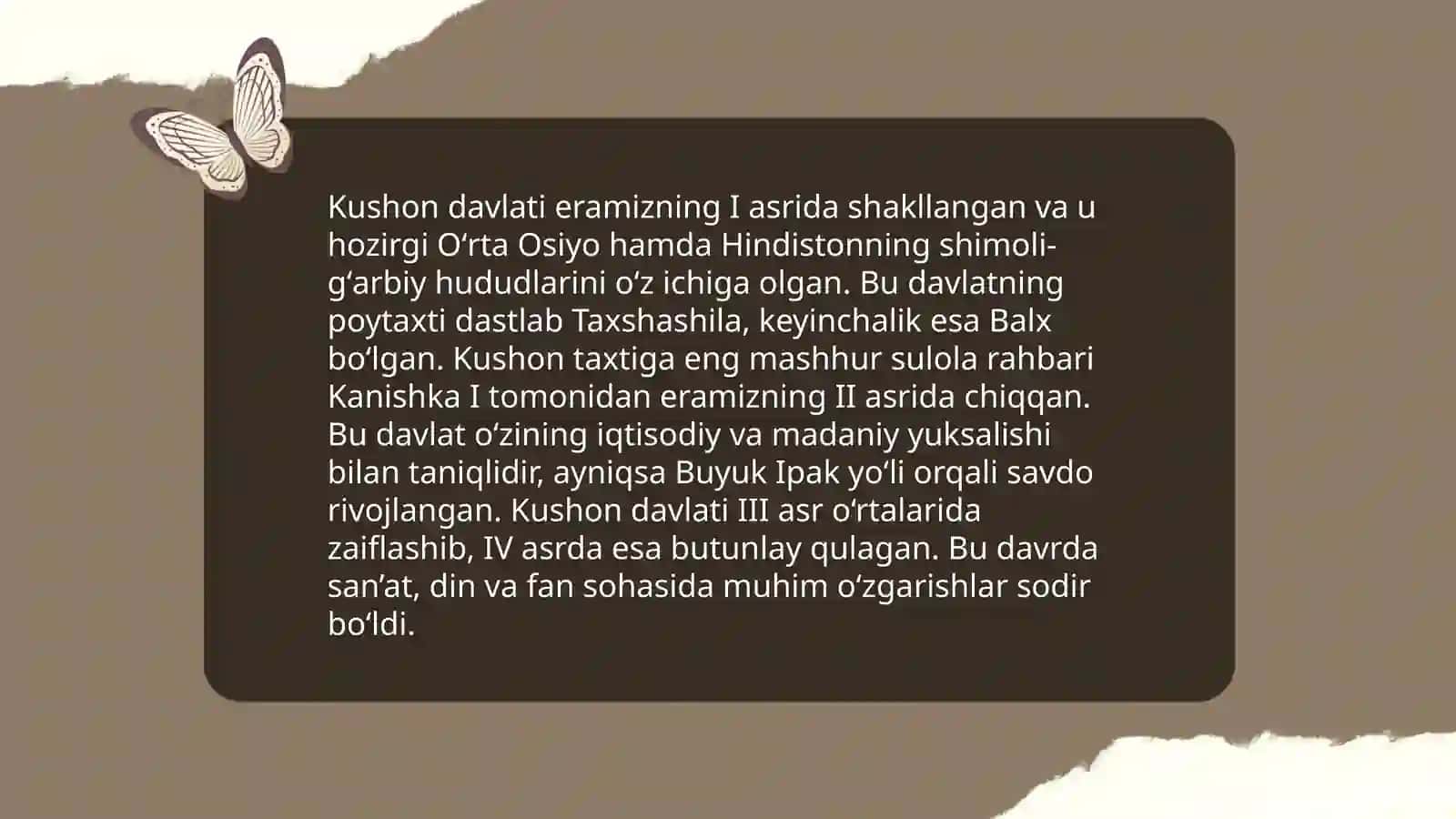 Qadimgi Xorazm Qanģ Kushon davlati 4