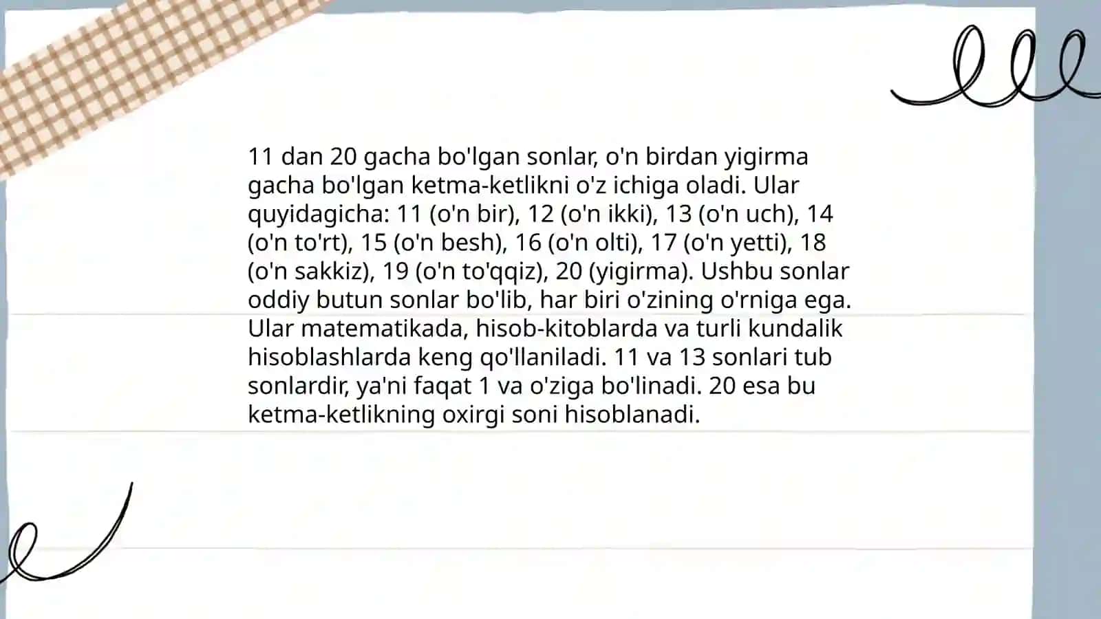 0 dan 100 gacha bo'lgan sonlarni o'rgatish 4