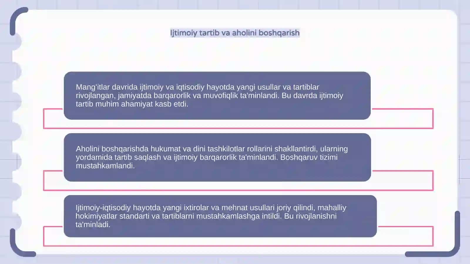 Mangʻitlar davrida ijtimoiy iqtisodiy hayot 4