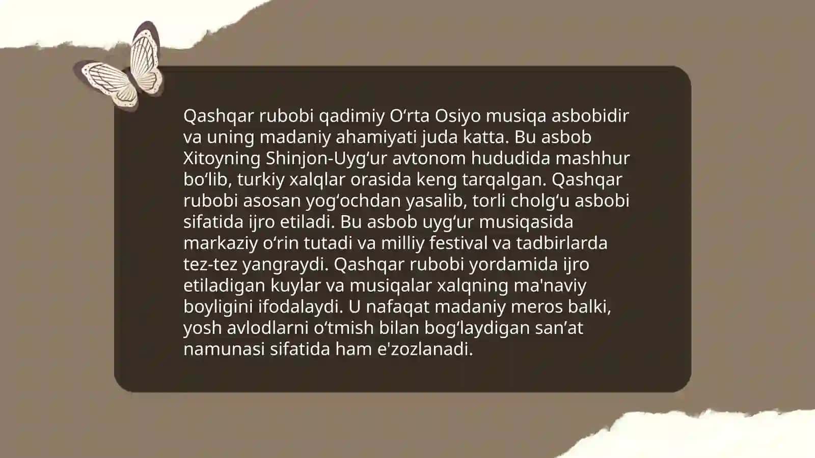 Qashqar rubob haqida 4