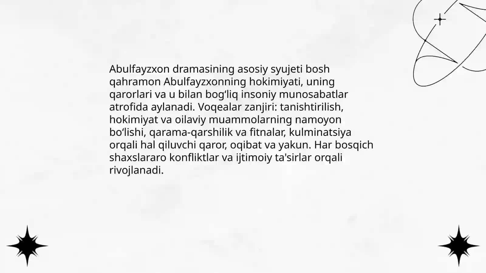 "Abulfayzxon" dramasi: muallifi va yaratilish tarixi 4