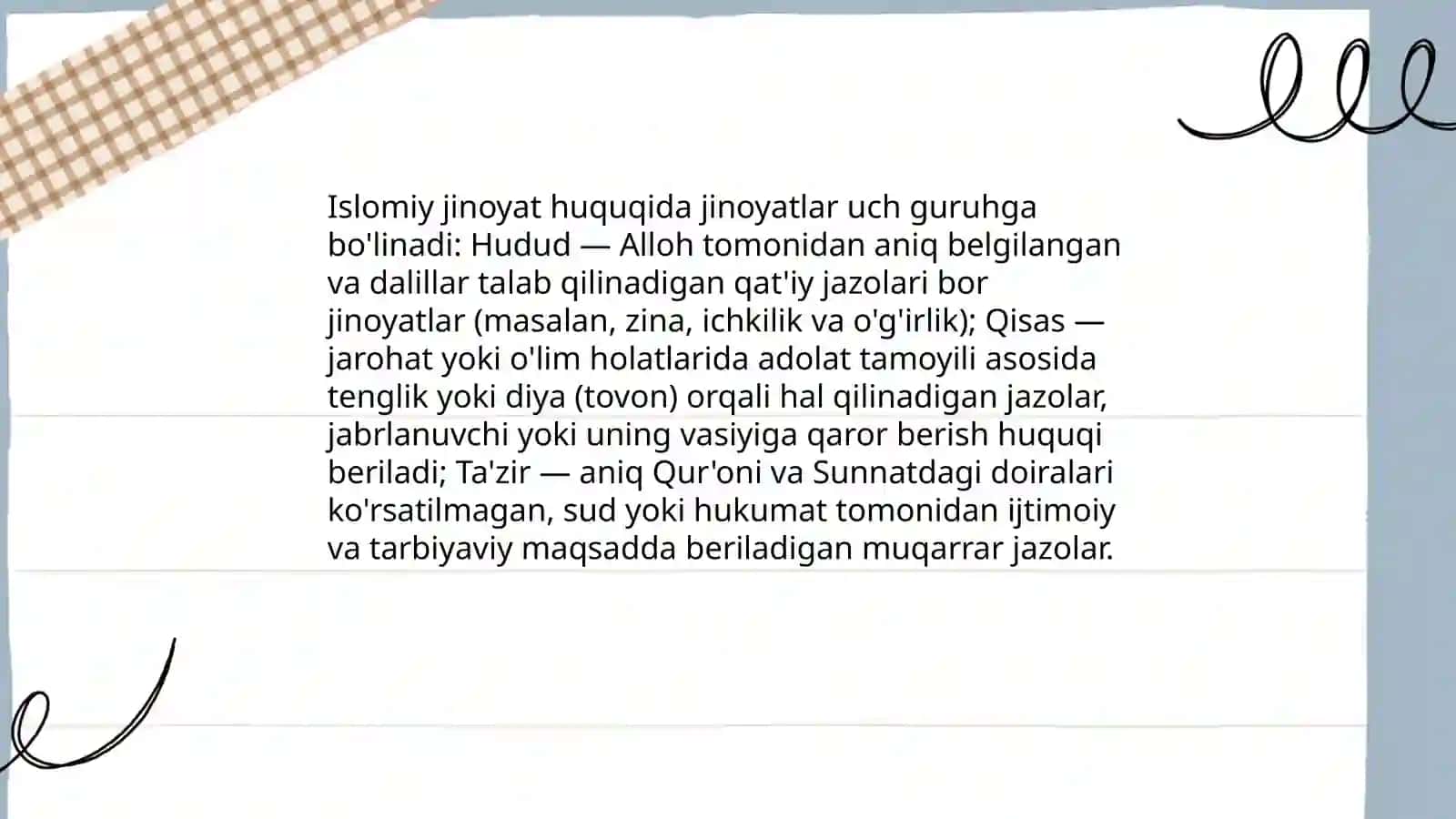Islomda jinoyat huquqi 4
