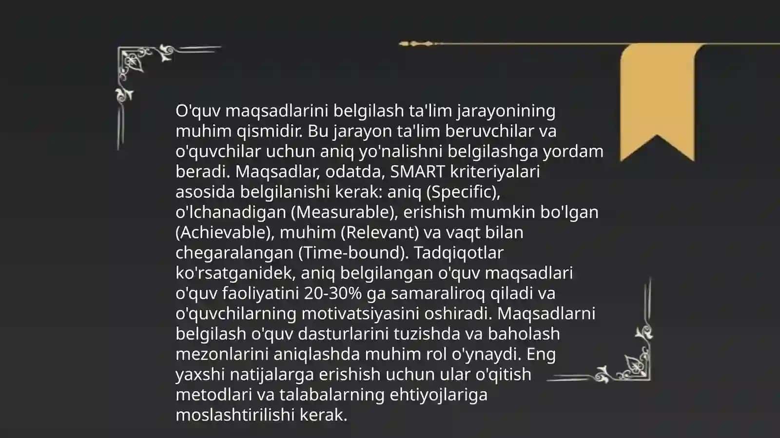 Dars-ta'limni tashkil etishning asosiy shakli 4