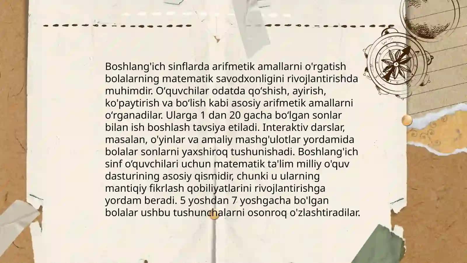 Boshlang’ich sinflarda matematikadan DTS tahlili 4