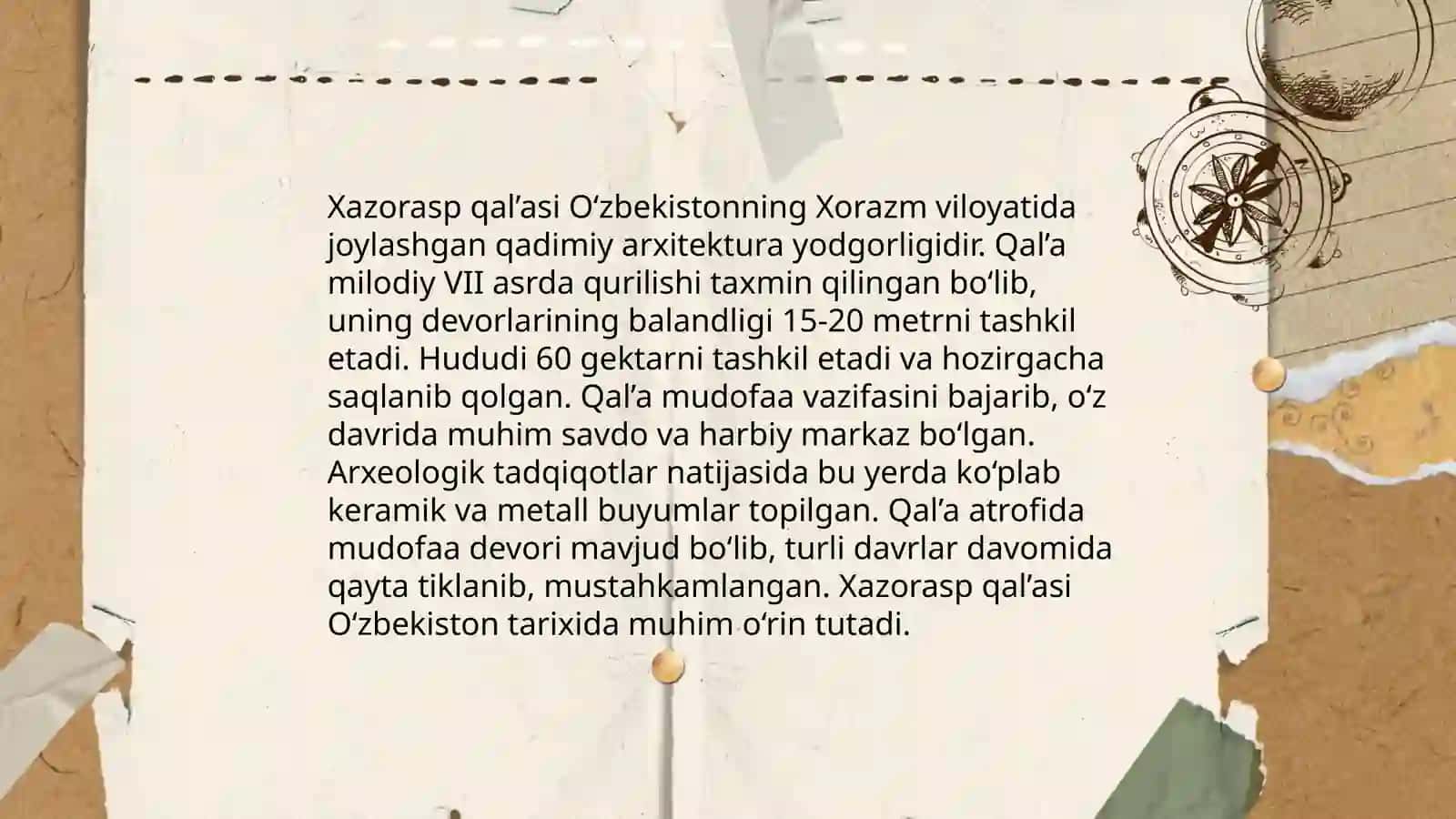 Xazorasp qal'asi 4
