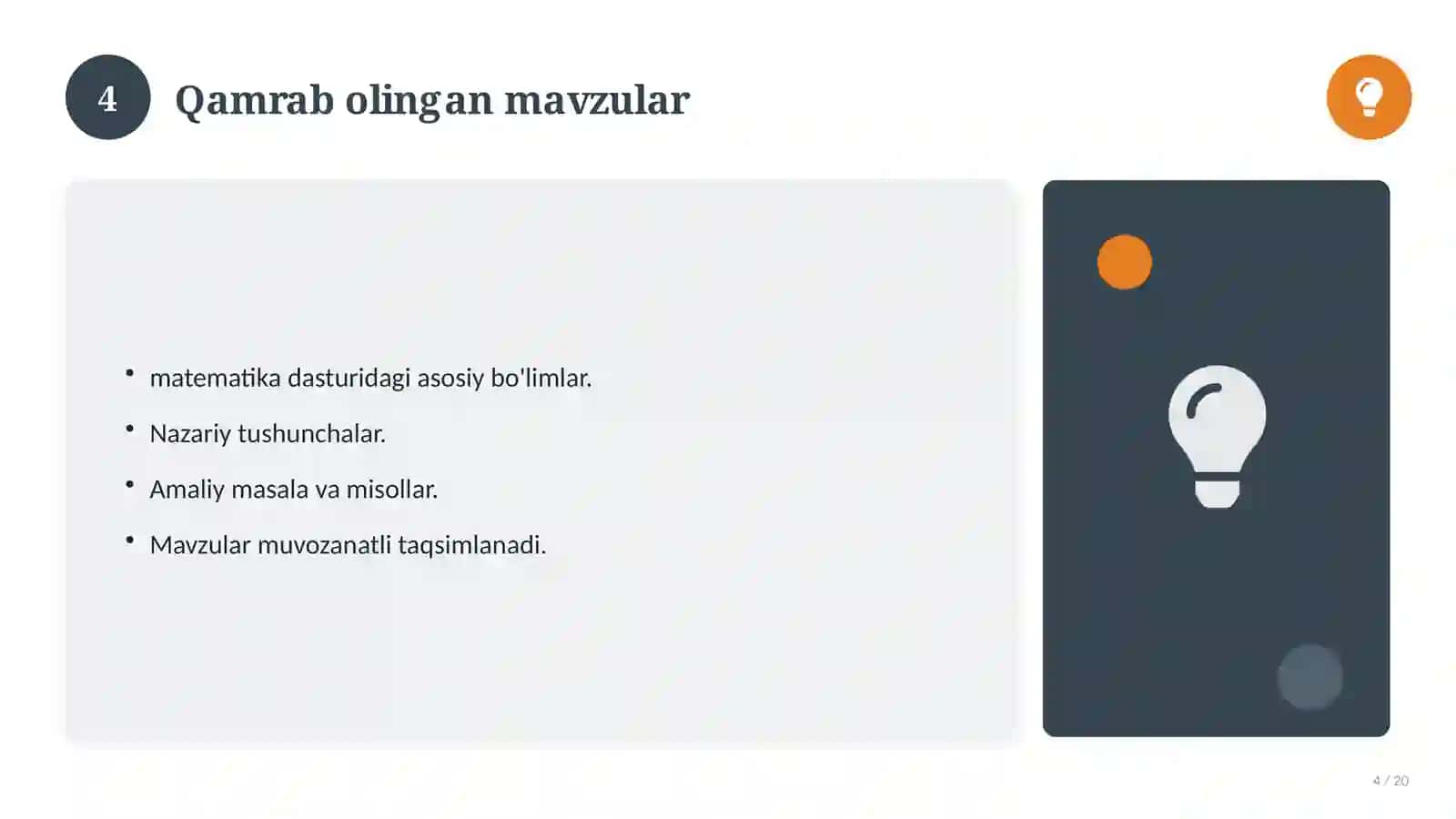 Musiqa madaniyati fanidan 5-sinf: mavzulashtirilgan nazorat ishi 4