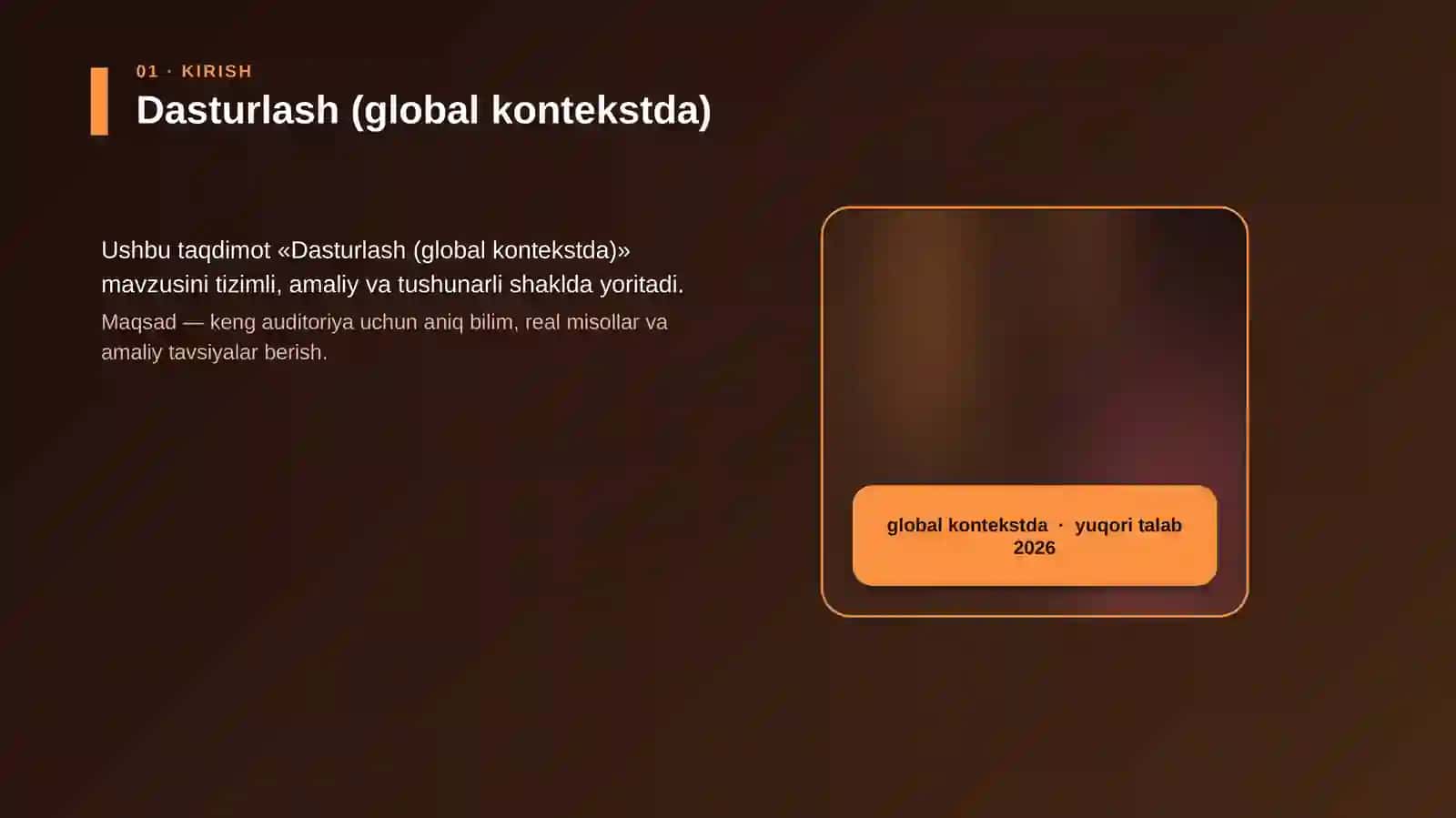 Dasturlash (global kontekstda) 4