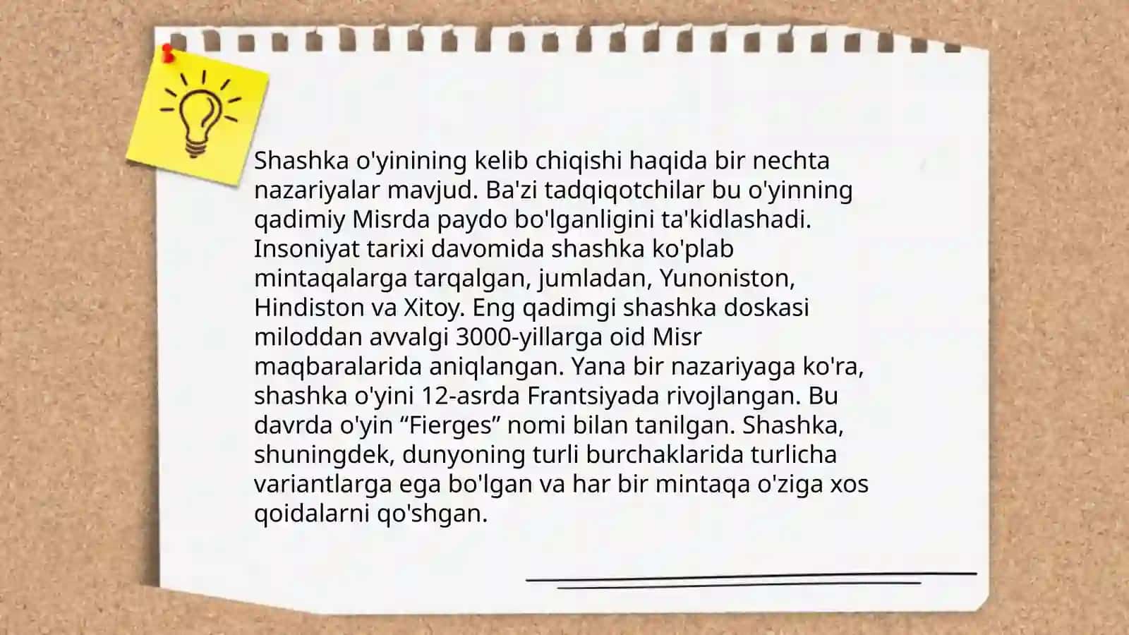 Shashka oʻyini kelib chiqishi tarixi va oʻyin qoidalari 4