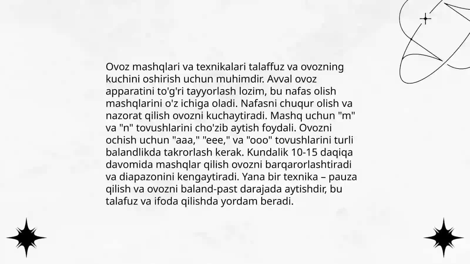 Bolalarni ashula aytishga,musiqa tinglash va musiqaviy- ritmik harakatlarni òrgatish 4