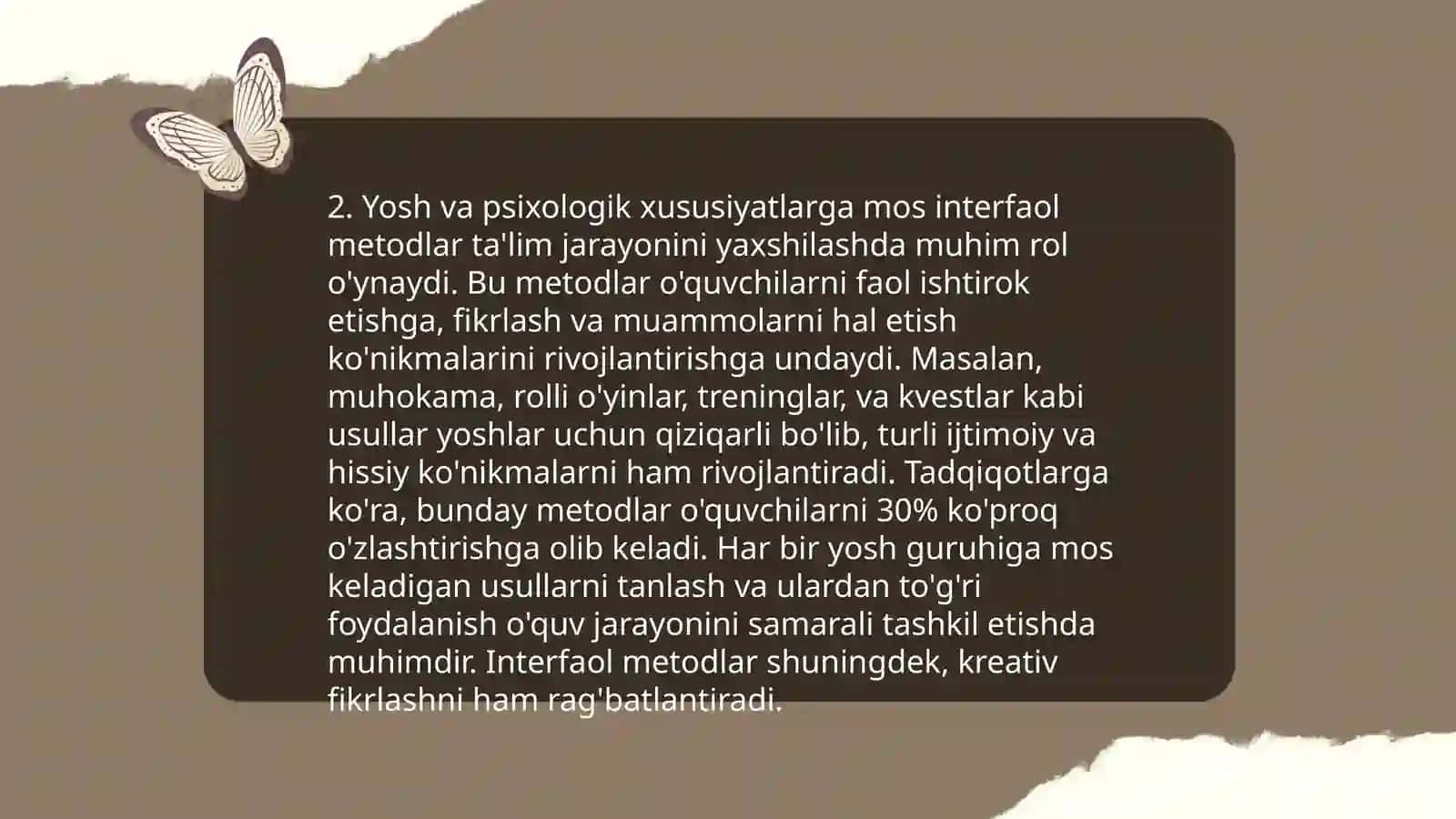 Interfaol ta'lim metodlarni qòllash texnalogiyalari 4