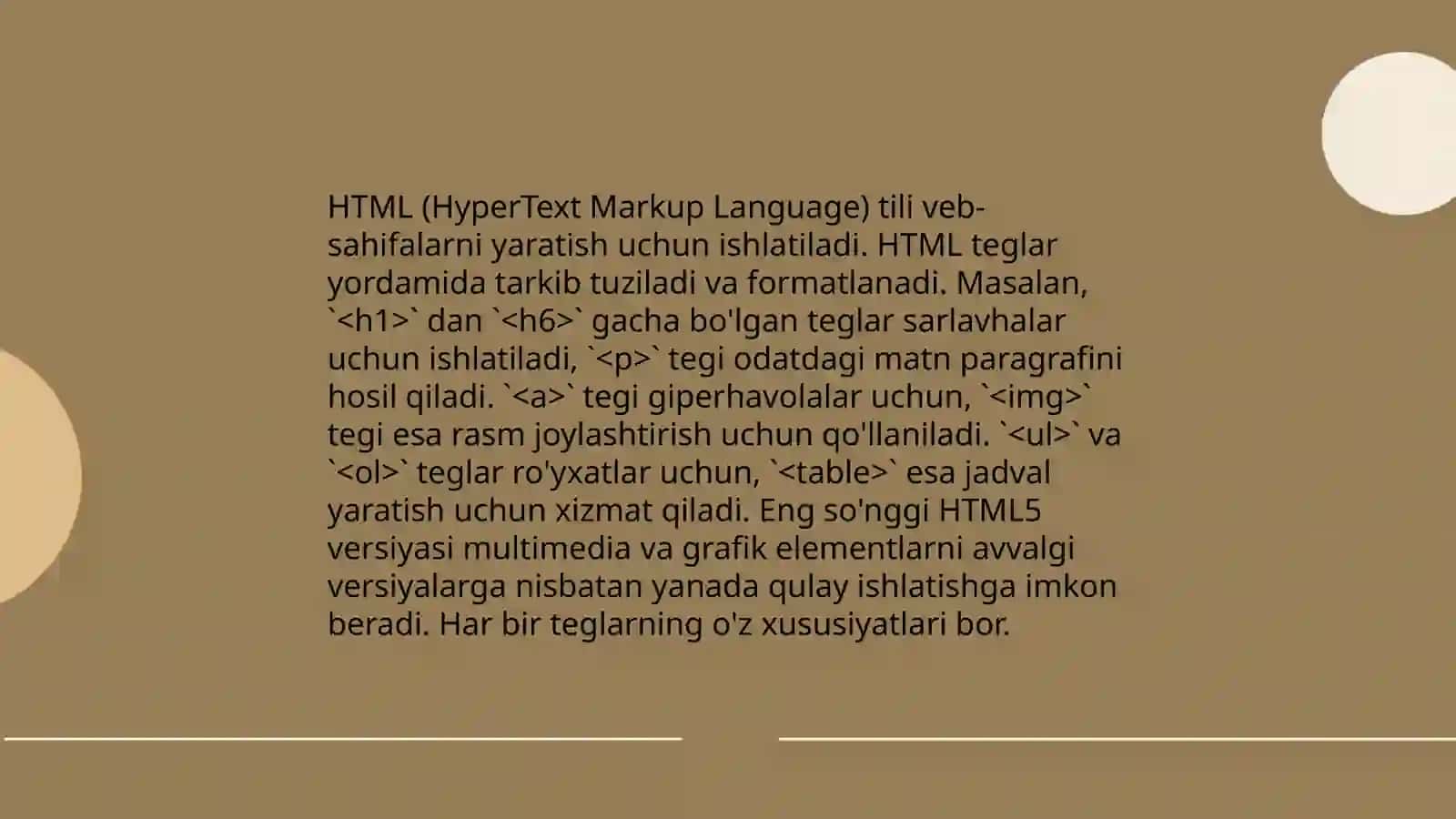 HTML tili asoslari 4