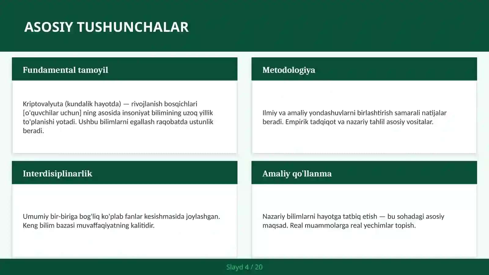 Kriptovalyuta (kundalik hayotda) — rivojlanish bosqichlari [o'quvchilar uchun] 4