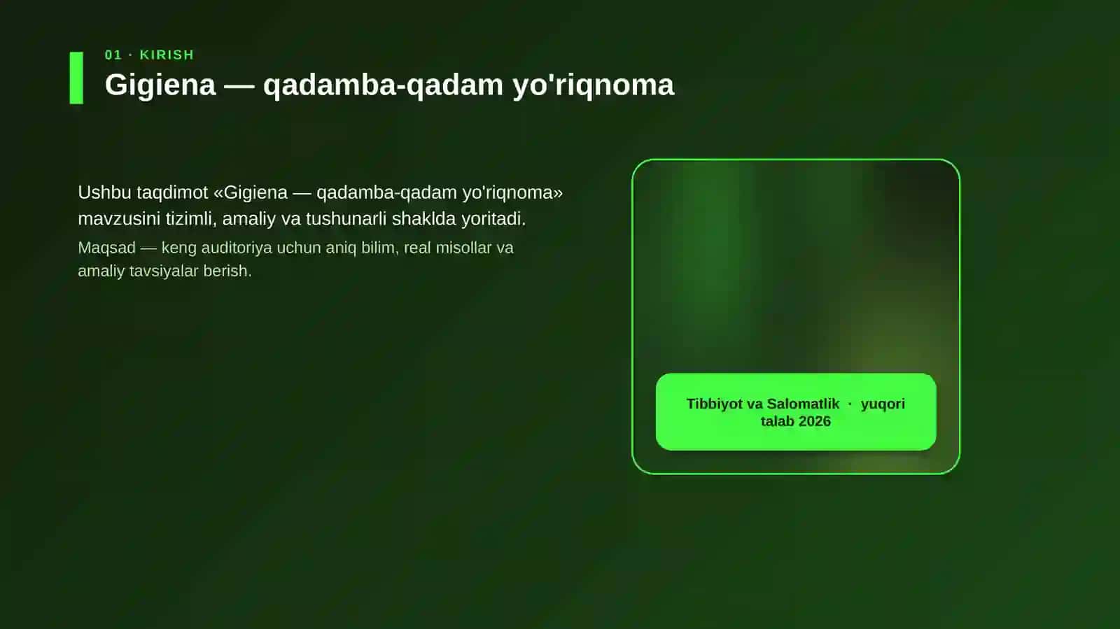 Gigiena — qadamba-qadam yo'riqnoma 4