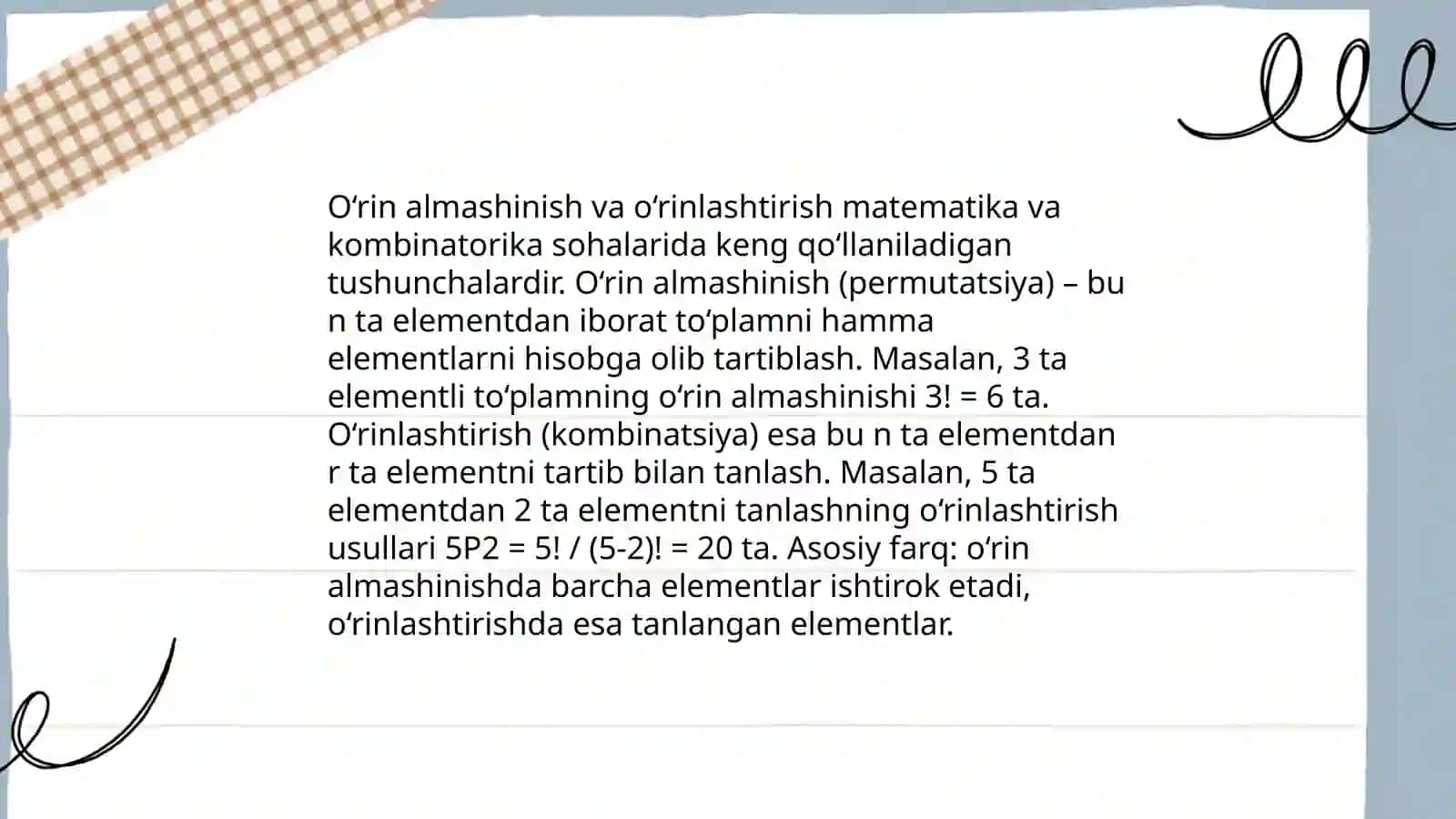 Ehtimollar nazariyasi va matematik statistika taqdimoti 4