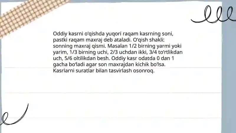 Ulush va kasr 4