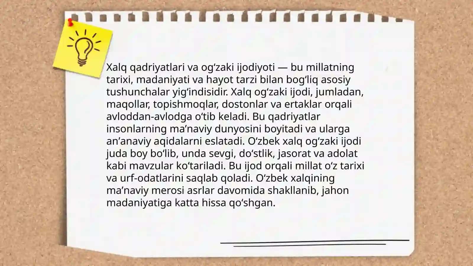 Xalq ogʻzaki ijodi xalq qadriyatlarining tarkibiy qismi sifatida 4