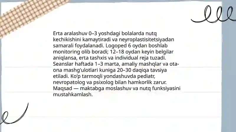 Nutqni rivojlantirishda logopediyaning o‘rni 4