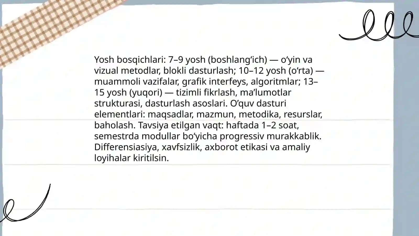 Informatika va axborot texnologiyalari fanidan to’garaklarni tashkil etish metodikasi 4
