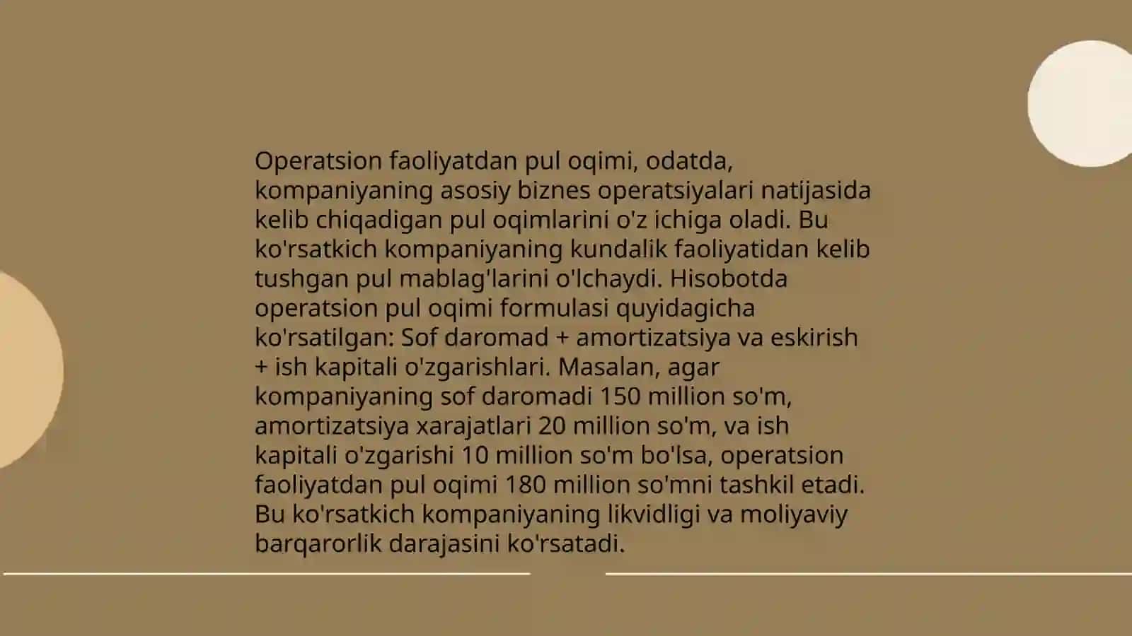 Pul oqimi tahlili 4