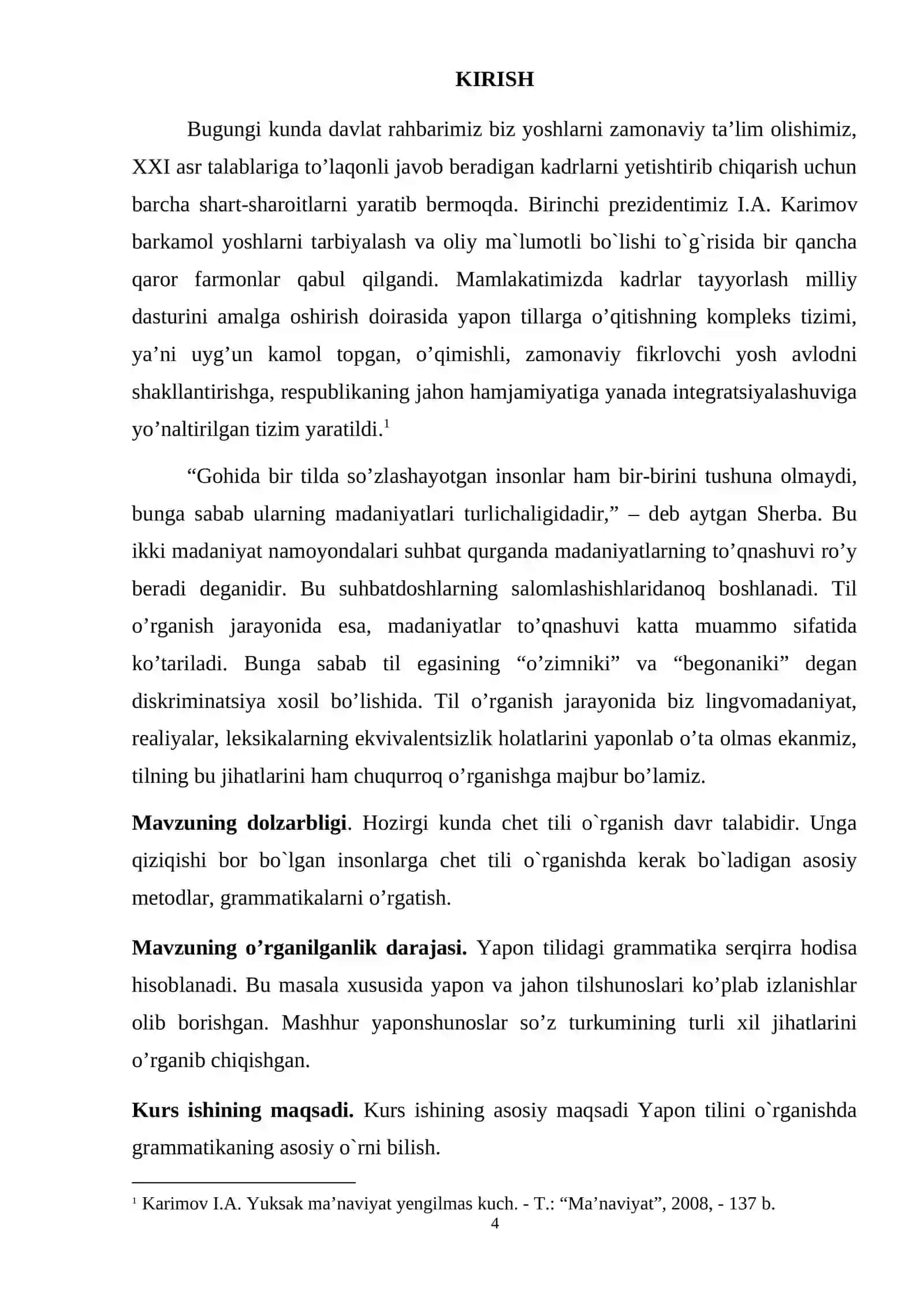YAPON TILI DARSLARIDA GRAMMATIK KO`NIKMALARNI SHAKLLANTIRISH VA RIVOJLANTIRISH 4