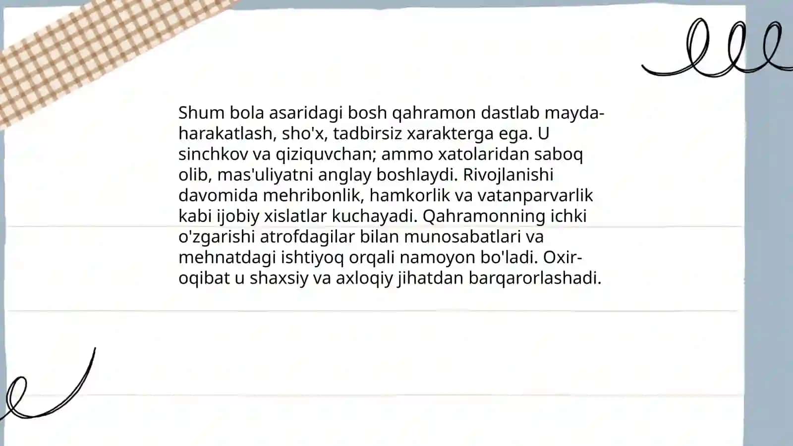G'ofur G'ulomning "Shum bola" asari 4