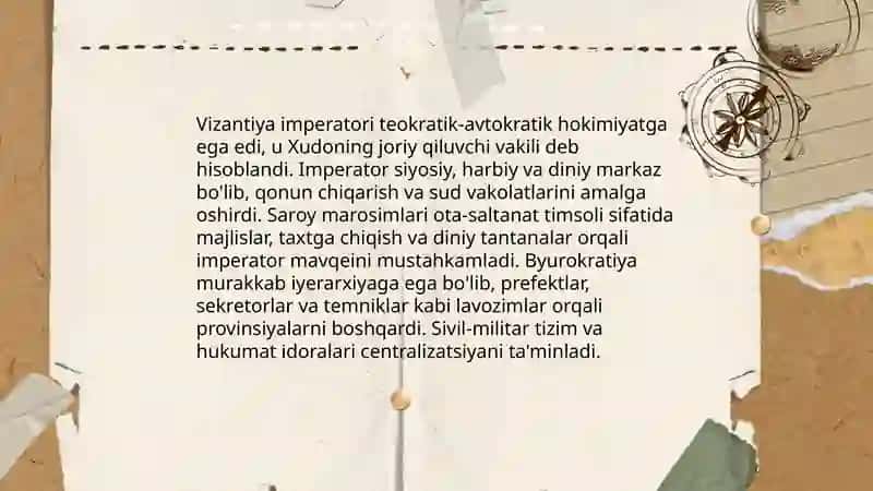VI-XI ASRLARDA VIZANTIYA IMPERIYASI 4