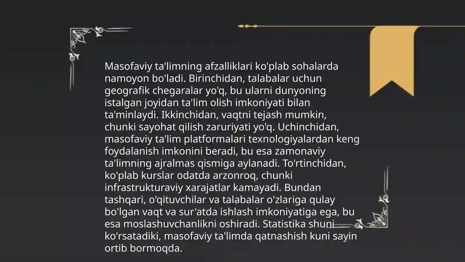 Masofaviy ta’lim texnologiyasi 4