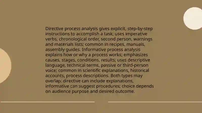 Process analysis 4