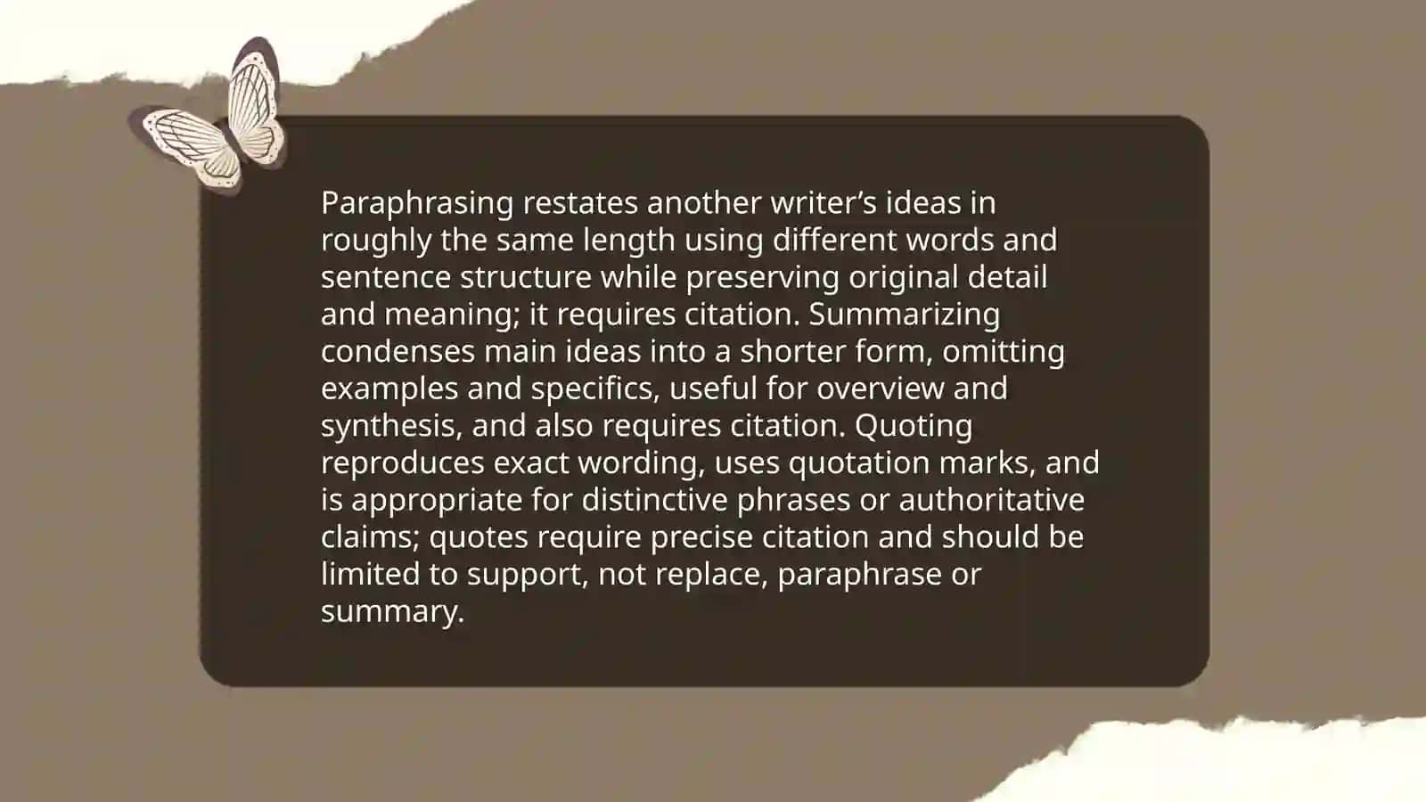 Paraphrasing 4