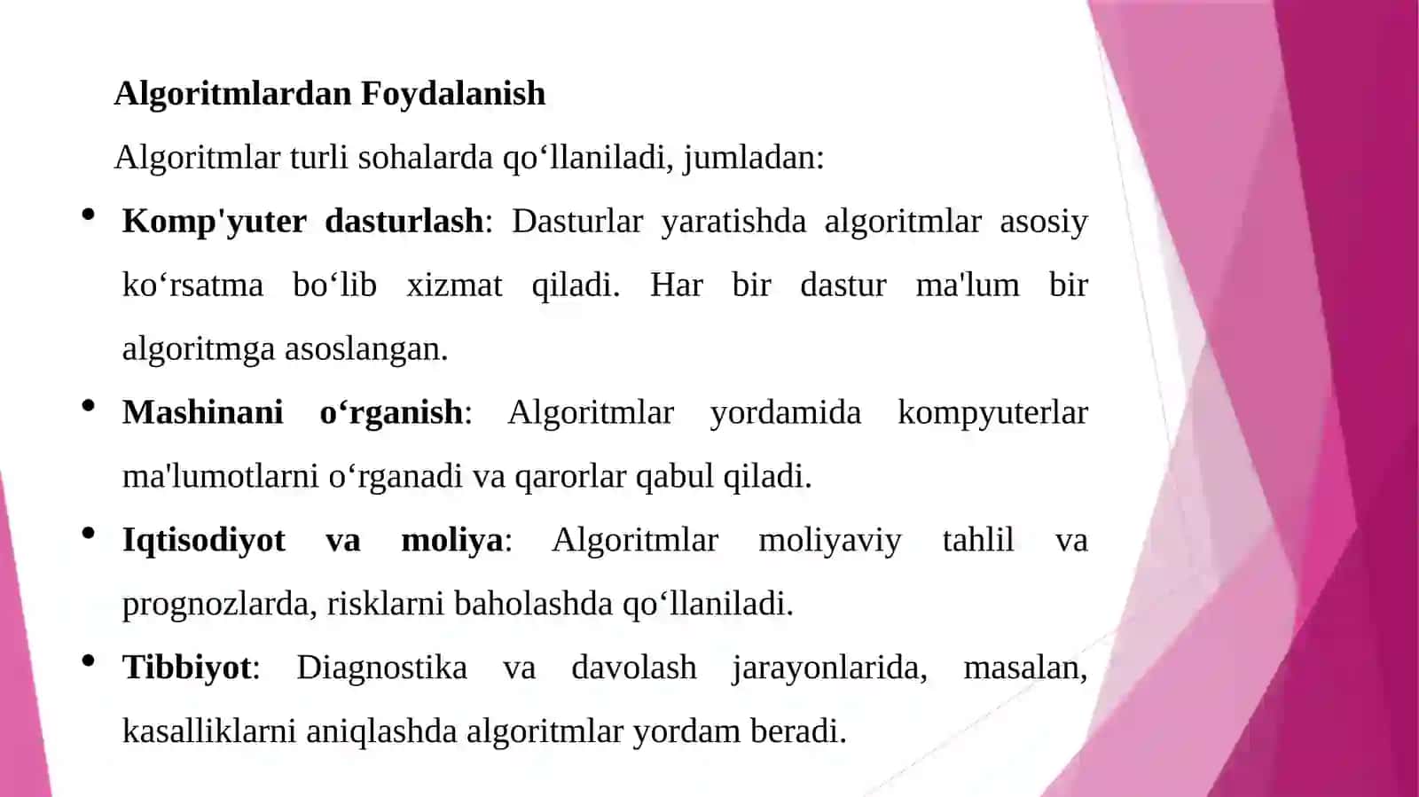 Algoritm Nima? 4